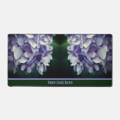 ブルーアジサイ花花びら パーソナライズされた デスクマット (正面)