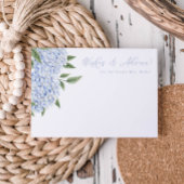 ブルーアジサイ花開花フローラアドバイスカード エンクロージャーカード