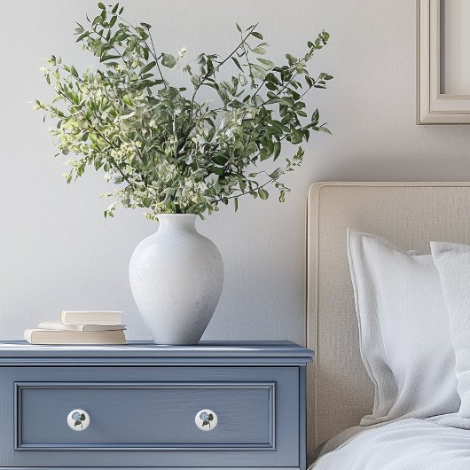 ブルーアジサイ花開花 セラミックノブ