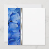 ブルーアジサイ葬儀アナウンスメント 招待状 (裏面)