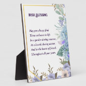 ブルーアジサイ賛美アイリッシュズ祈りの言葉セントパトリック フォトプラーク (側面)