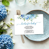 ブルーアジサイ赤ちゃんシャワーベビー エンクロージャーカード