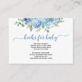 ブルーアジサイ赤ちゃんシャワーベビー エンクロージャーカード (正面)