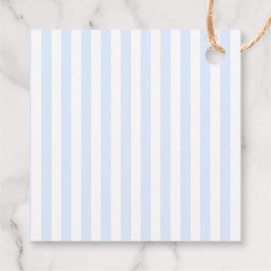 ブルーアジサイ赤ちゃんシャワー フェイバータグ (裏面)