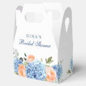 ブルーアジサイ赤面バラユーカリブライダルシャワー フェイバーボックス (オープン)