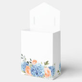 ブルーアジサイ赤面バラユーカリ結婚ギフト フェイバーボックス (オープン)