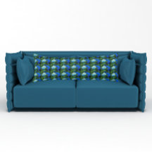 ブルーアジサイ開花フローラルパターン抱き枕