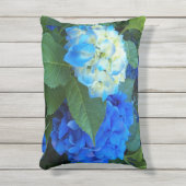 ブルーアジサイ開花フローラ アクセントクッション (正面(縦))
