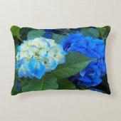 ブルーアジサイ開花フローラ アクセントクッション (正面)