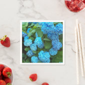 ブルーアジサイ開花フローラ スタンダードカクテルナプキン (インサイチュ)