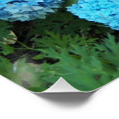 ブルーアジサイ開花フローラ ポスター (コーナー)