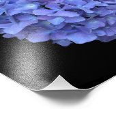 ブルーアジサイ開花写真 フォトプリント            (角)