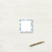 ブルーアジサイ開花 ポストイット (デスク上)