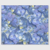 ブルーアジサイ開花 ラッピングペーパー (フラット)