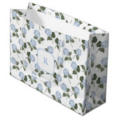 ブルーアジサイ開花 ラージペーパーバッグ (正面アングル)