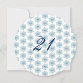 ブルーアジサイ21stサプライズ誕生日パーティー 招待状 (裏面)