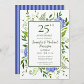 ブルーアジサイ25周年記念招待状 招待状 (正面/裏面)