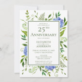 ブルーアジサイ25周年記念 招待状 (正面)