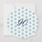 ブルーアジサイ90thサプライズ誕生日パーティー 招待状 (裏面)