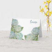 ブルーアジサイ カード (黄色い花)