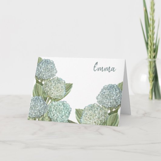 ブルーアジサイ カード (正面)