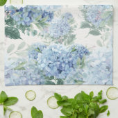 ブルーアジサイ キッチンタオル (折り畳み)