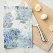 ブルーアジサイ キッチンタオル (四つ折り)