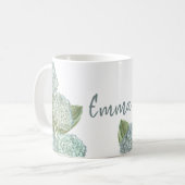 ブルーアジサイ コーヒーマグカップ (正面左)