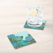 ブルーアジサイ スクエアペーパーコースター (インサイチュ)