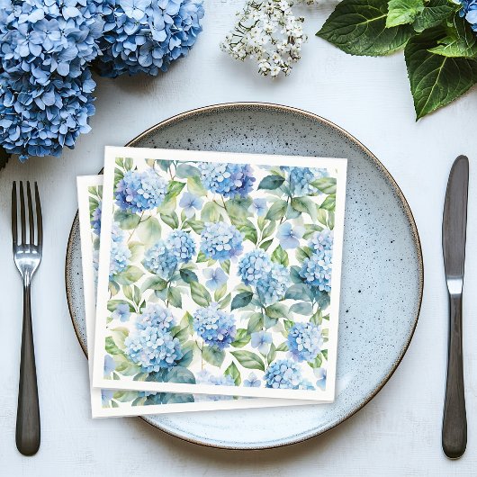 ブルーアジサイ スタンダードカクテルナプキン