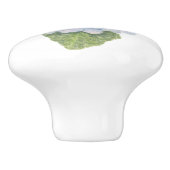 ブルーアジサイ セラミックノブ (側面)