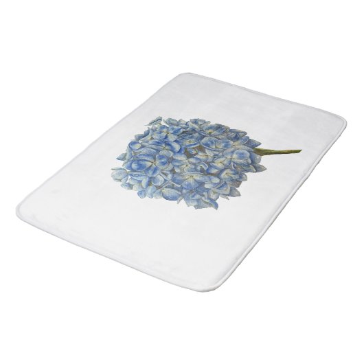 ブルーアジサイ バスマット (アングル)