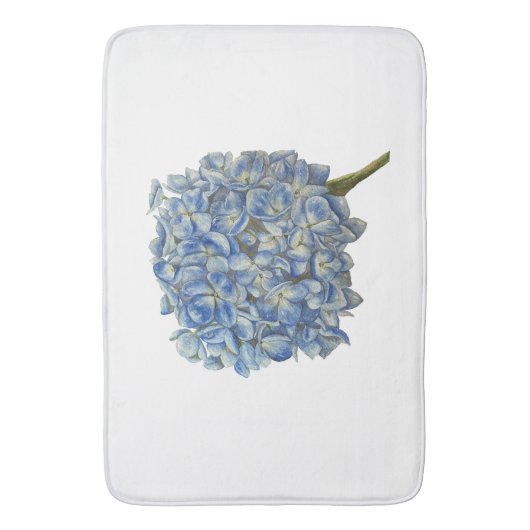 ブルーアジサイ バスマット (正面縦)