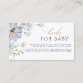 ブルーアジサイ&バラブックベビーエンクロージャカード エンクロージャーカード (正面)