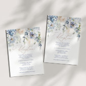 ブルーアジサイ&バラ披露宴エンクロージャー エンクロージャーカード