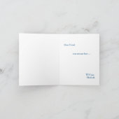 ブルーアジサイ・ブーケ花嫁の提案 招待状 (内部)