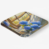 ブルーアジサイ・ブーケ ペーパープレート (傾斜あり)