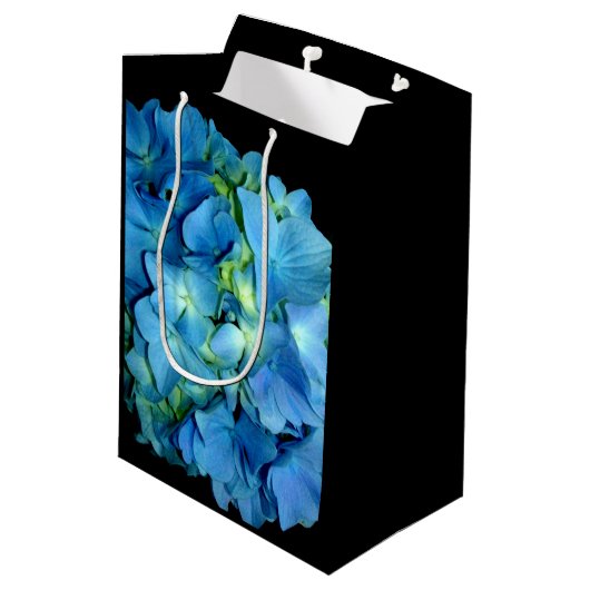 ブルーアジサイ ミディアムペーパーバッグ (裏面アングル)