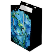 ブルーアジサイ ミディアムペーパーバッグ (正面アングル)