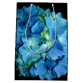 ブルーアジサイ ミディアムペーパーバッグ (裏面)