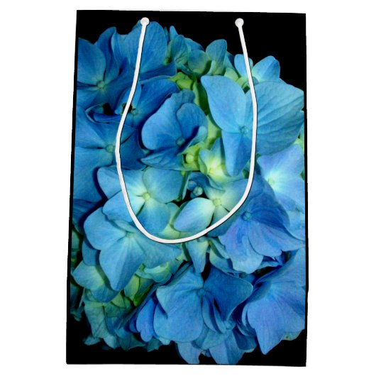 ブルーアジサイ ミディアムペーパーバッグ (裏面)