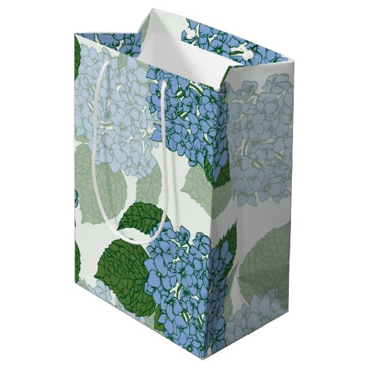 ブルーアジサイ ミディアムペーパーバッグ (裏面アングル)