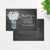 ブルーアジサイ・メイソン・ジャール・シャルボード |メッセージカード (デスク)