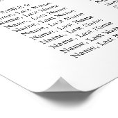 ブルーアジサイ・ユーカリ12テーブル座席表 ポスター (角)