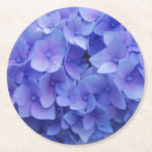 ブルーアジサイ ラウンドペーパーコースター (正面)
