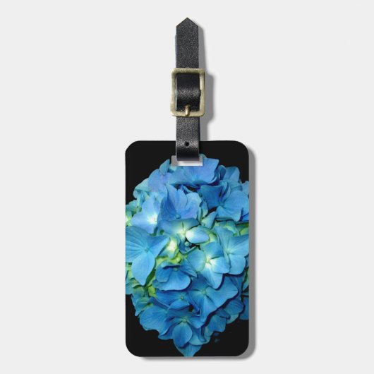 ブルーアジサイ ラゲッジタグ (正面縦)