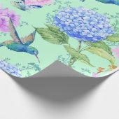 ブルーアジサイ ラッピングペーパー (角)