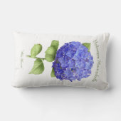 ブルーアジサイ ランバークッション (裏面)