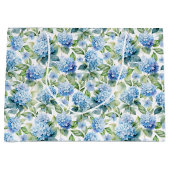 ブルーアジサイ ラージペーパーバッグ (正面)