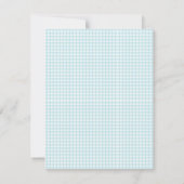 ブルーアジサイ 招待状 (裏面)